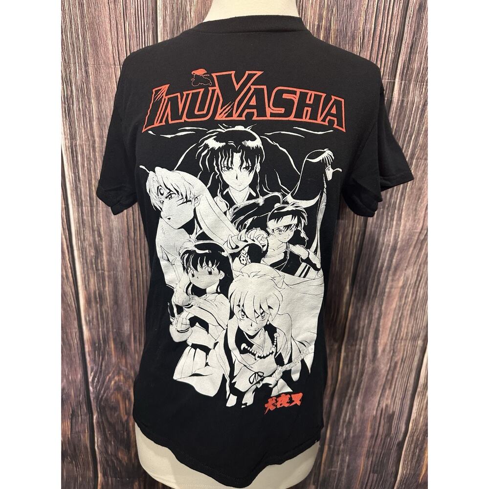 Inuyasha Men's Aname Manga Black Short Sleeve T-Shirt Size S